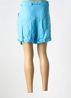 Bermuda coupe droite bleu LILI & CAROLINE femme
