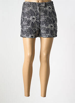 Short fermeture zippée sous rabat avec crochet taille normale noir NAF NAF femme