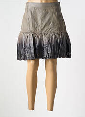 Jupe mi-longue marron ET COMPAGNIE pour femme seconde vue