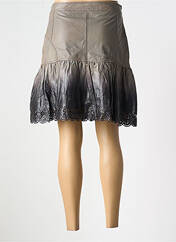 Jupe mi-longue marron ET COMPAGNIE pour femme seconde vue