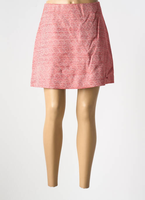 Jupe courte tissage tweed rouge COP COPINE femme