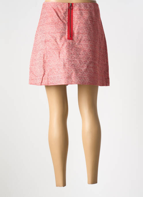 Jupe courte tissage tweed rouge COP COPINE femme