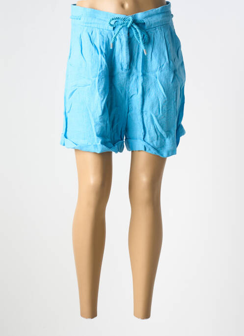 Bermuda bleu LILI & CAROLINE pour femme