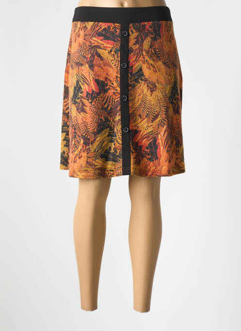 Jupe courte marron LILI & CAROLINE pour femme