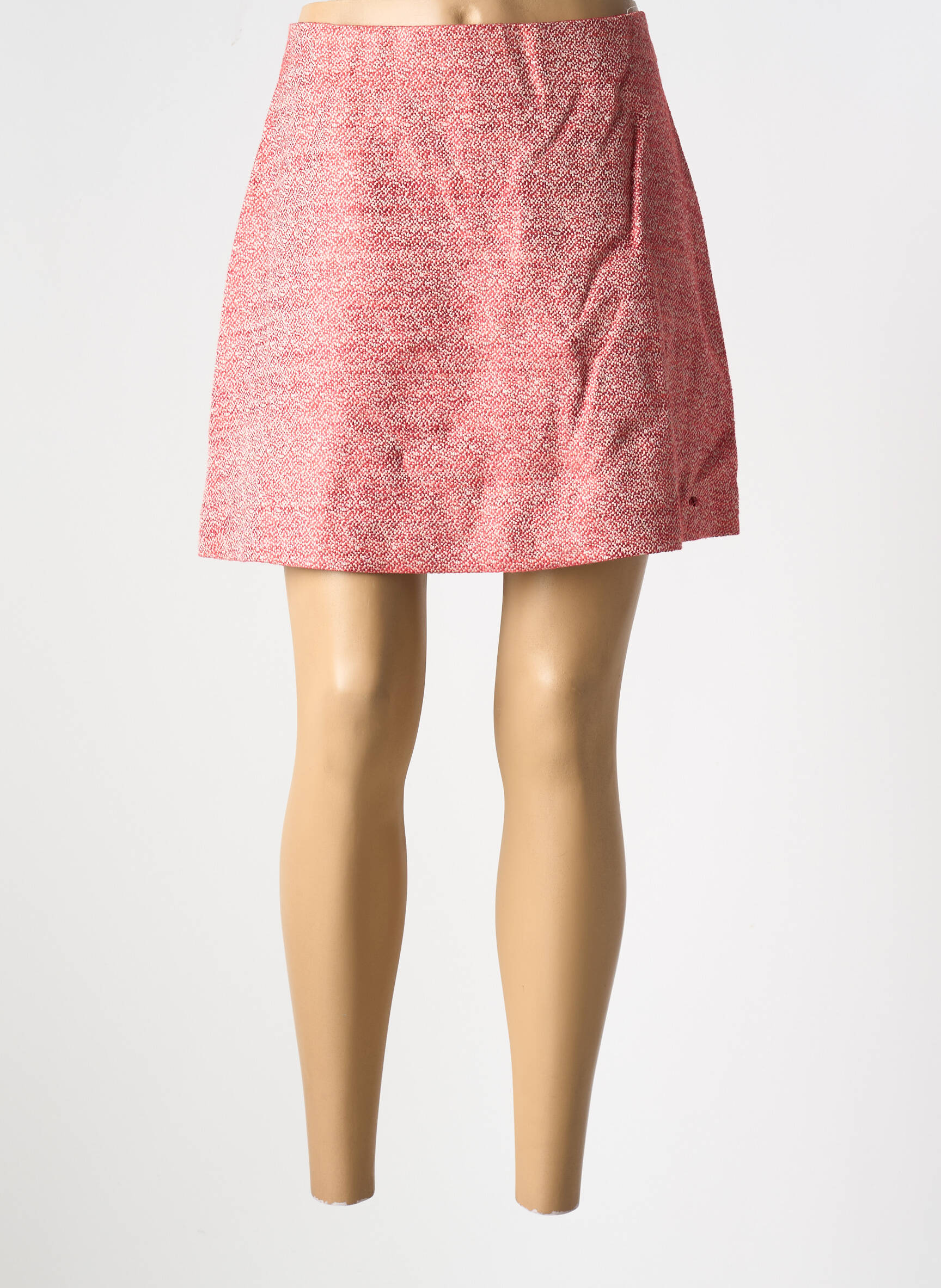 Jupe Courte Tweed Jupe Jupe Courte En Tweed à Sequins Rose Femme