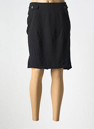 Jupe mi-longue stretch noir 2026 femme