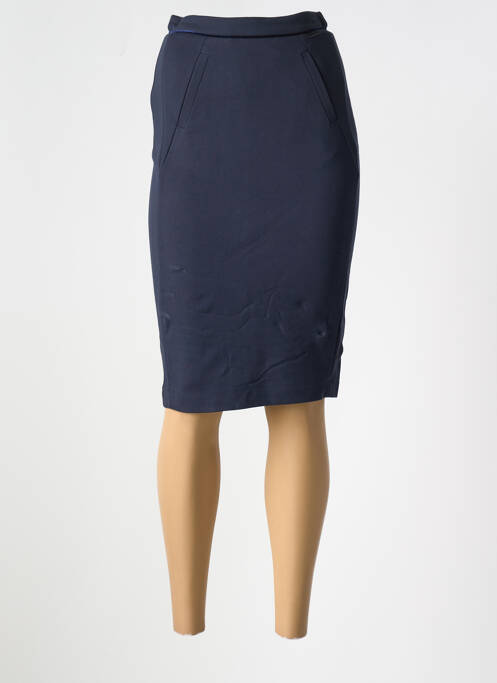 Jupe mi-longue bleu ONE STEP pour femme