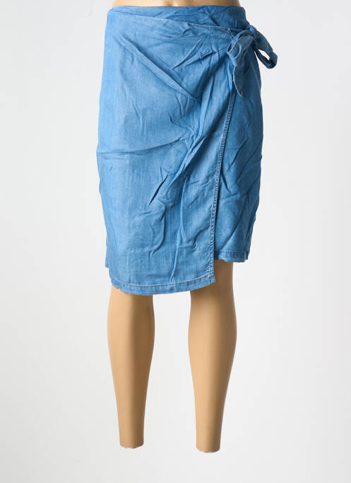 Jupe mi-longue bleu ONE STEP pour femme