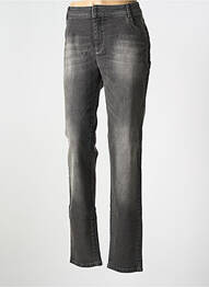 Jeans coupe slim stretch taille normale gris GINA LAURA femme