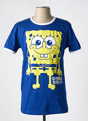 T-shirt coupe droite manches courtes bleu LOGOSHIRT homme