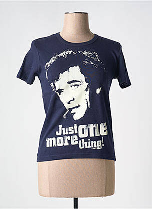 T-shirt imprimé fantaisie manches courtes bleu TRAKTOR femme