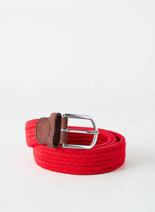 Ceinture coutures renforcées rouge BILLYBELT homme