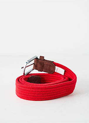 Ceinture coutures renforcées rouge BILLYBELT homme