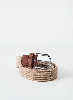 Ceinture coutures renforcées beige BILLYBELT homme