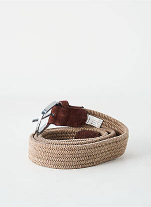 Ceinture coutures renforcées beige BILLYBELT homme