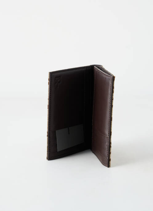 Portefeuille imprimé fantaisie marron CALVIN KLEIN homme