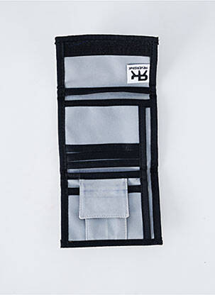 Portefeuille imprimé fantaisie gris REVERSIKA homme