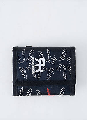 Portefeuille imprimé fantaisie noir REVERSIKA homme