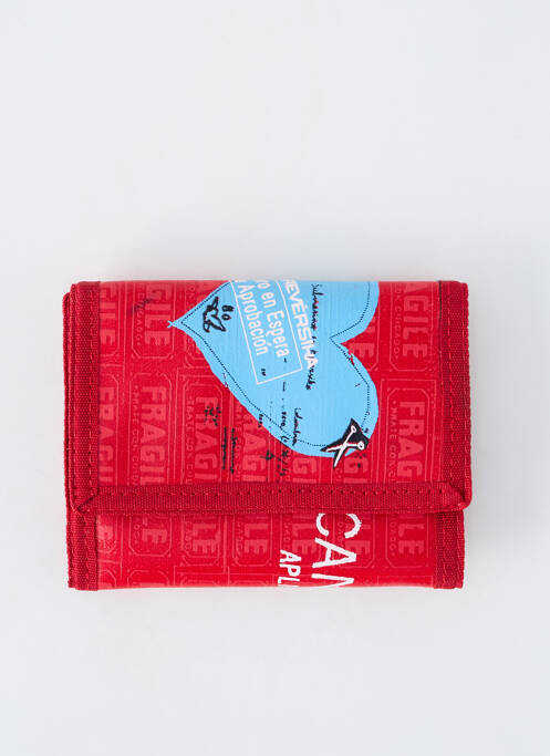 Portefeuille rouge REVERSIKA pour femme