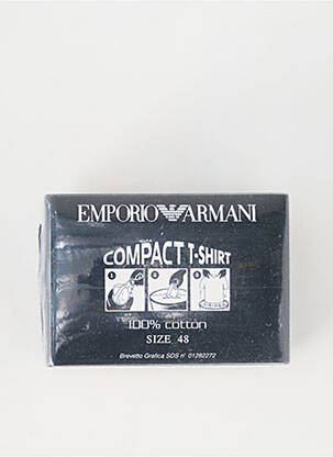 T-shirt coupe cintrée manches courtes noir EMPORIO ARMANI homme