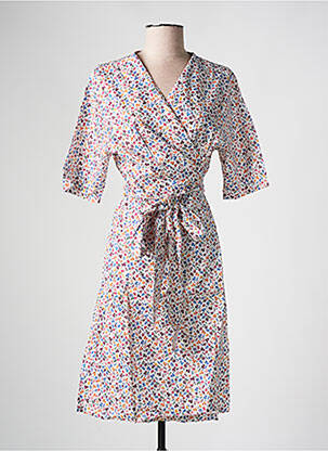 Veste kimono col v blanc LES BONHEURS DE SOPHIE femme