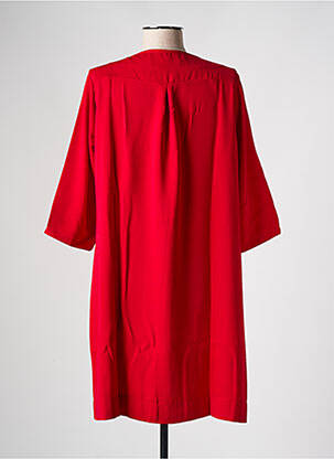Robe courte manches 3/4 manches 3/4 rouge LES BONHEURS DE SOPHIE femme