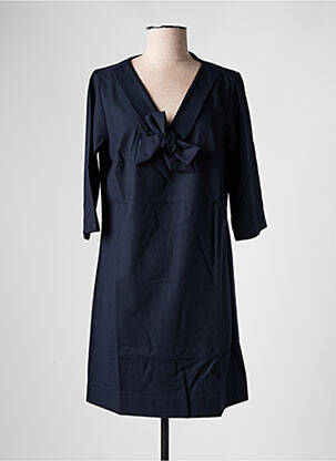 Robe courte manches 3/4 manches 3/4 bleu LES BONHEURS DE SOPHIE femme
