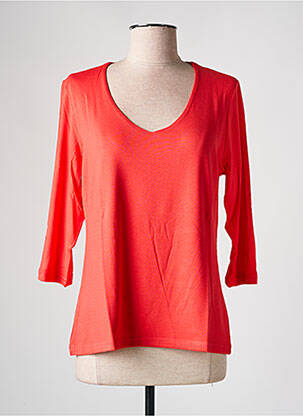 Top coupe cintrée manches 3/4 rose LES BONHEURS DE SOPHIE femme