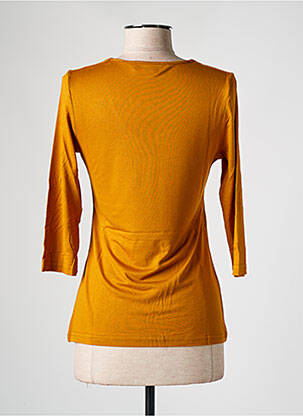 Top coupe cintrée manches 3/4 jaune LES BONHEURS DE SOPHIE femme