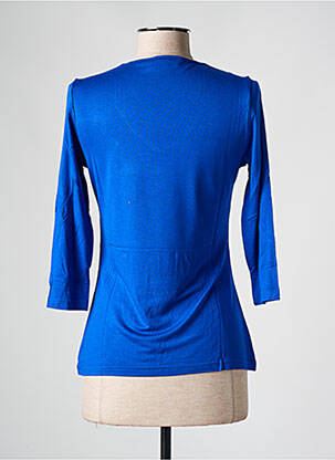 Top coupe cintrée manches 3/4 bleu LES BONHEURS DE SOPHIE femme
