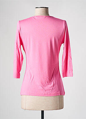 Top coupe cintrée manches 3/4 rose clair LES BONHEURS DE SOPHIE femme