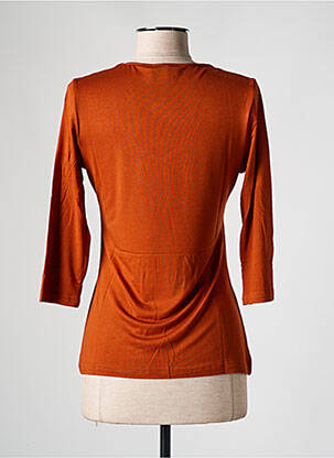 Top coupe cintrée manches 3/4 marron LES BONHEURS DE SOPHIE femme