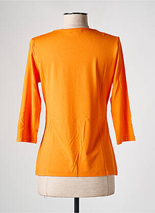Top coupe cintrée manches 3/4 orange LES BONHEURS DE SOPHIE femme