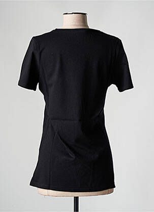 T-shirt sérigraphie manches courtes noir LES BONHEURS DE SOPHIE femme