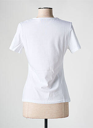 T-shirt col v manches courtes blanc LES BONHEURS DE SOPHIE femme