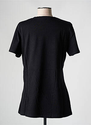T-shirt sérigraphie manches courtes noir LES BONHEURS DE SOPHIE femme