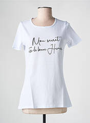 T-shirt blanc LES BONHEURS DE SOPHIE pour femme seconde vue
