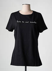 T-shirt noir LES BONHEURS DE SOPHIE pour femme seconde vue