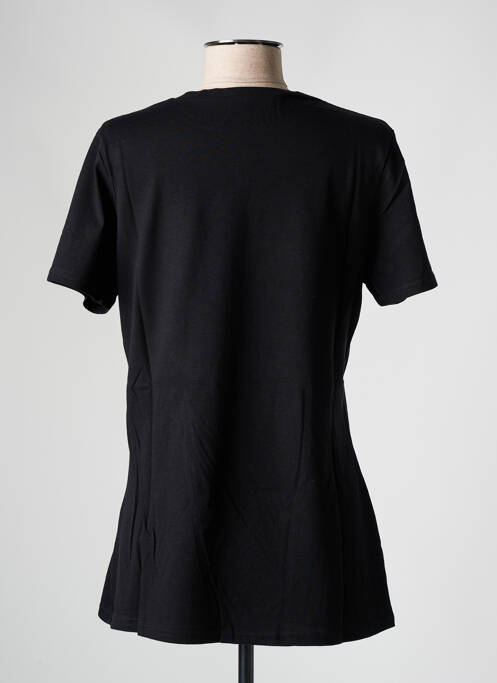 T-shirt sérigraphie manches courtes noir LES BONHEURS DE SOPHIE femme