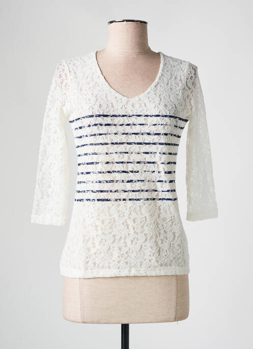 Top blanc LES BONHEURS DE SOPHIE pour femme