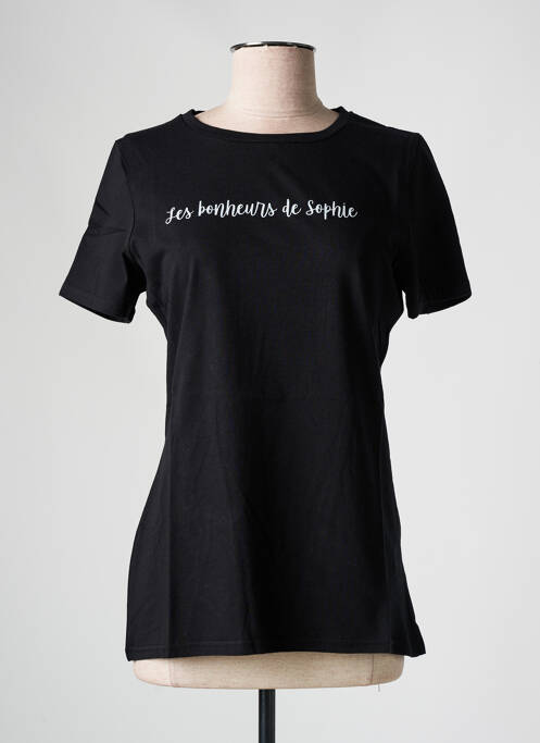 T-shirt noir LES BONHEURS DE SOPHIE pour femme