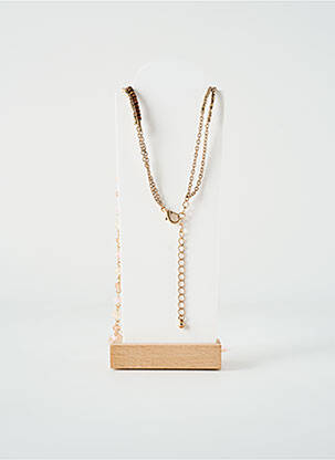 Sautoir matériaux métal rose TATA GISELE femme