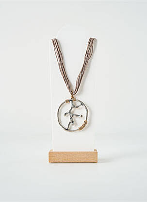 Collier matériaux métal argent TATA GISELE femme