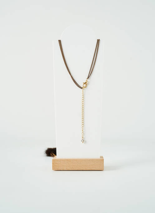 Sautoir marron TATA GISELE pour femme