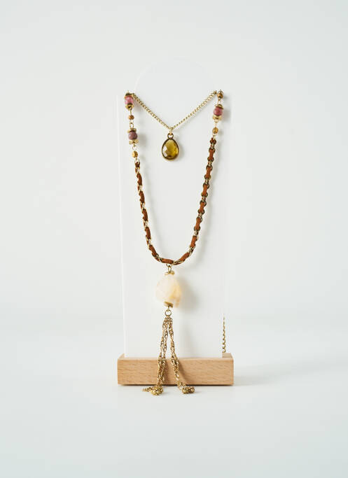 Sautoir marron TATA GISELE pour femme