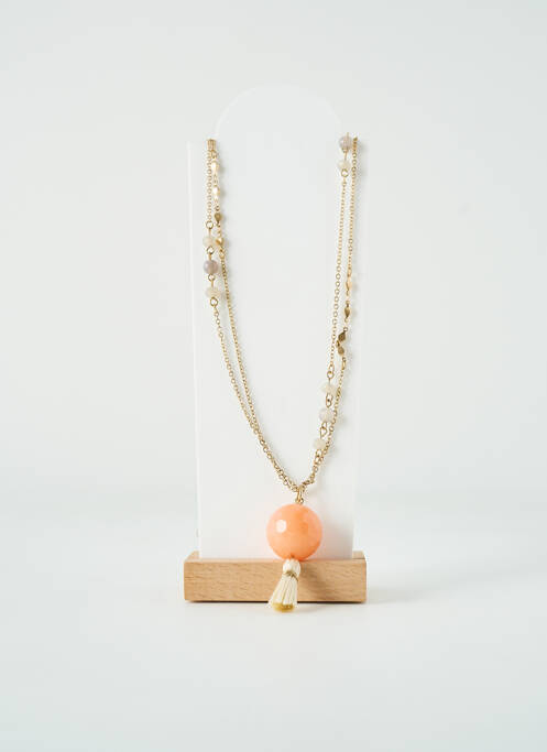 Sautoir orange TATA GISELE pour femme