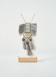 Sautoir matériaux métal gris TATA GISELE femme