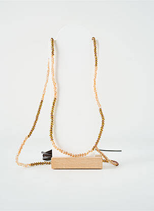 Sautoir ornement perles orange TATA GISELE femme