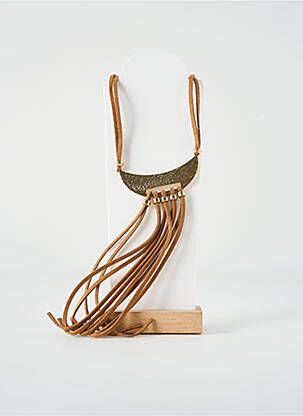 Sautoir matériaux métal marron TATA GISELE femme