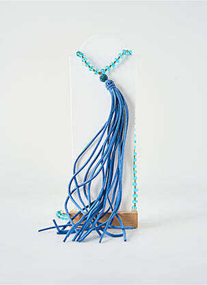 Sautoir ornement perles bleu TATA GISELE femme